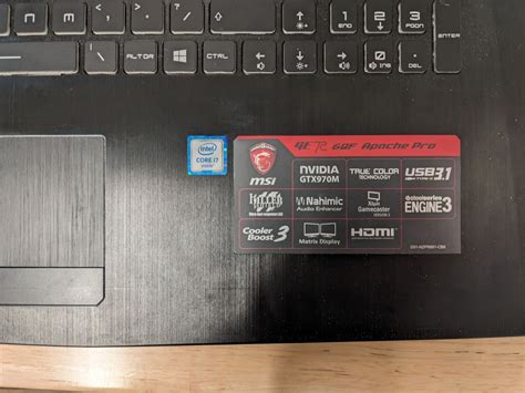 17 3 MSI GE72 6QF Apache Pro Gaming Laptop Used Working Fine