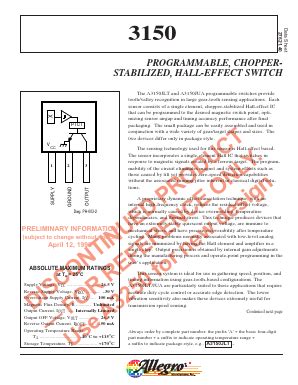 A Datasheet Pdf Allegro Microsystems