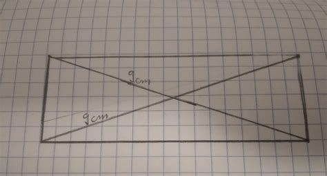 narysuj prostokąt o przekątnych długości 9 cm Brainly pl