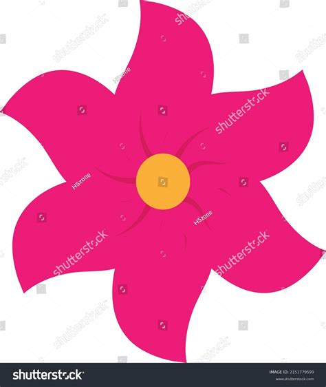 Flower Vector Illustration Flower Image Clipart Stock Vector (Royalty ...