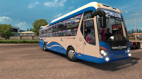 BUS HYUNDAI UNIVERSE NOBLE V3 1 1 27 1 28 ETS2 Mods Euro Truck