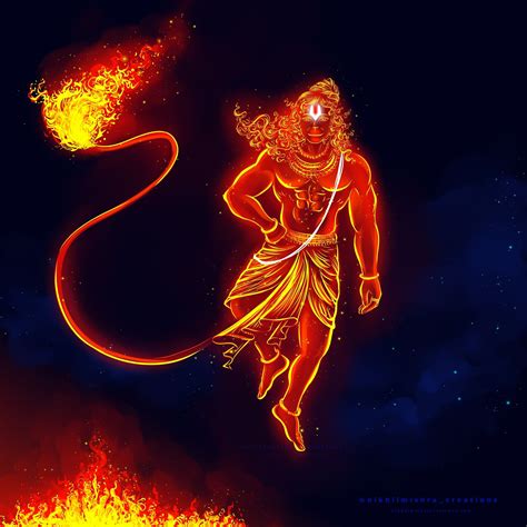 Hanuman ji digital art nikhil mishra – Artofit