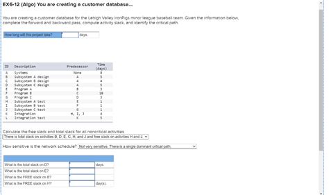 Solved Ex Algo You Are Creating A Customer Database Chegg