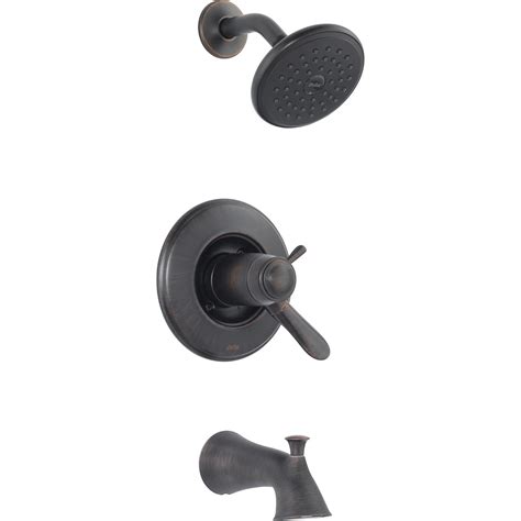 Delta Lahara 1-Spray Tub Shower Faucet in Bronze | The Home Depot Canada