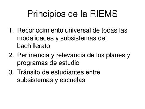 PPT Reforma Integral de la Educación Media Superior RIEMS