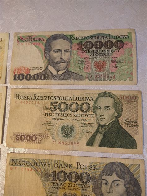 Banknoty PRL 13 sztuk różne roczniki i serie Ryglice Licytacja