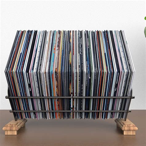 Jh Mech Vinyl Record Storage Holder Display Rack Large Capacity Metal