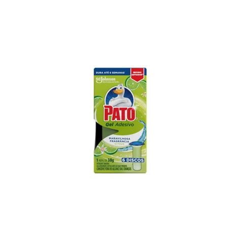 Comercial Ruzalem Gel Adesivo Sanitário Pato Citrus Refil 38g