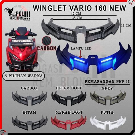 Jual Winglet Vario Abs Cbs Iss New Lampu Led Wingled V Wing Let