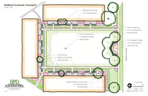 20170407 Courtyard Concept B Blair Parker Design Landscape Architecture