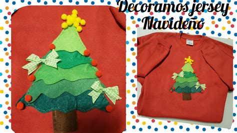 Decoramos jersey navideño YouTube