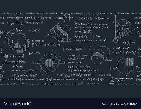 Circle area formula Royalty Free Vector Image - VectorStock