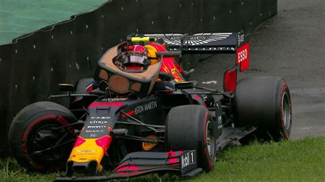 Brazilian GP Practice One Alex Albon Fastest In Wet But Crashes F1 News