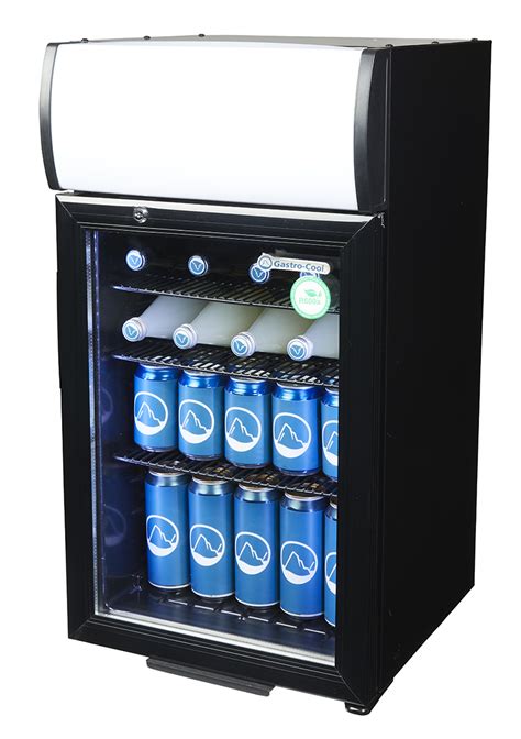 Display Cooler Counter Black Led Gcdc50 Gastro Cool