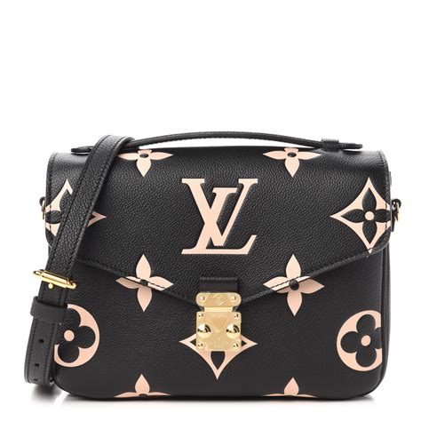 Louis Vuitton Empreinte Monogram Giant Pochette Metis Black Beige