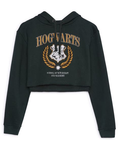 Riachuelo Blusa De Moletom Feminino Cropped Harry Potter Verde Warner