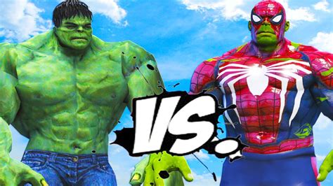 The Incredible Hulk Vs Spiderman