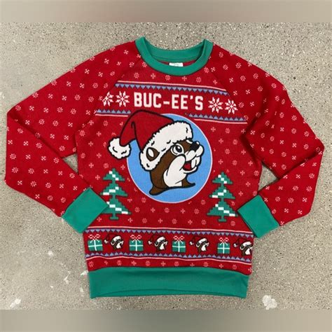 Buc Ees Sweaters Ugly Christmas Sweater Bucees Beaver Medium But