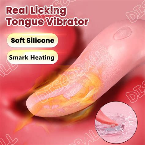 Realistic Tongue Licking Vibrator Clitoris G Spot Stimulator Oral Sex