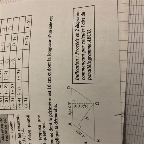 Exercice Abcd Est Un Parall Logramme Avec Les Informations Donn Es