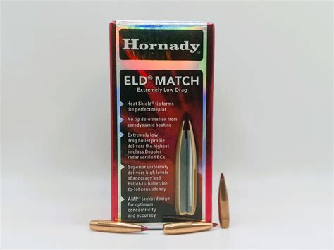 Hornady 22 Cal 224 80 Gr Eld® Match 100 Box Hop Munitions