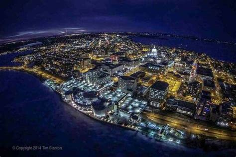 Madison Wisconsin By Night Madison Wisconsin Madison Photo