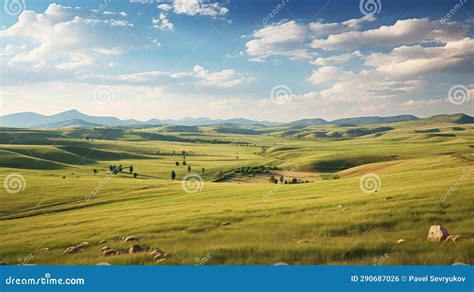 Beautiful Piedmont Plateau Plateau Stock Illustration | CartoonDealer ...