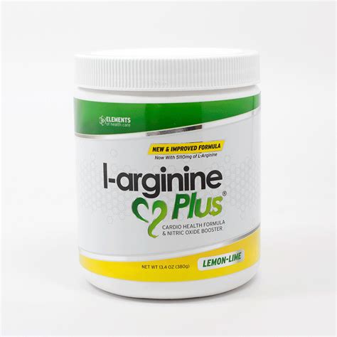 L Arginine Plus 1 L Arginine Formula Lemon Lime Flavor 5100mg L