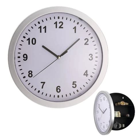 Modern Design Digital Clock Safe Storage Box Clock Plastic Jewelry