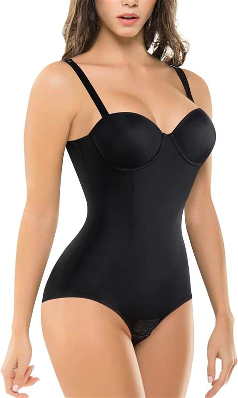 Brabic Bodysuit Shapewear For Women Tummy Control Dress Backless