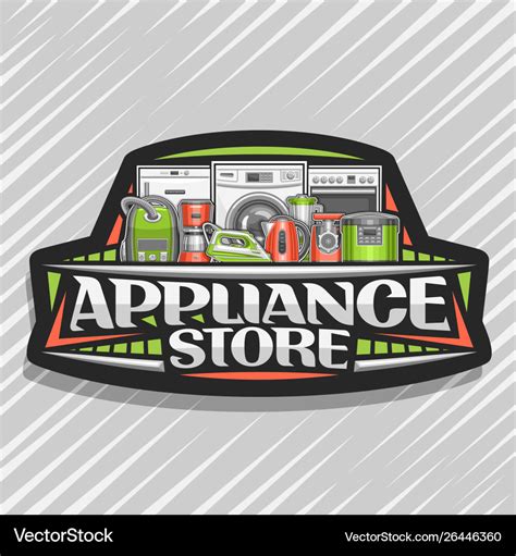 Logo For Appliance Store Royalty Free Vector Image