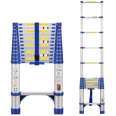 Feete Telescoping Ladder Ft Lightweight Extension Ladder W