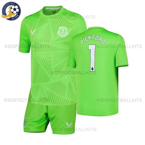 Everton Pickford 1 Goalkeeper Kids Football Kit 202425 Best Price 2025