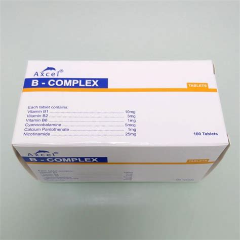 Axcel 維他命 B雜 補充劑 Axcel B Complex 100 Tablets 健康及營養食用品 健康補充品 健康補充品