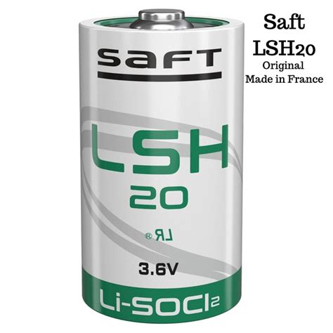 ORIGINAL SAFT LSH20 Battery Lithium Thionyl Chloride 3 6V 13000mAh For