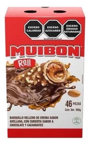 Muibon Barquillo Relleno Crema De Avellana Y Chocolate 46pz MercadoLibre