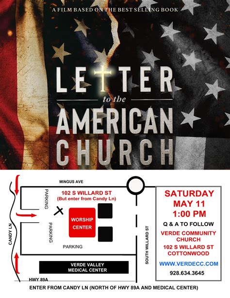 Letter To The American Church - Verde Community Church