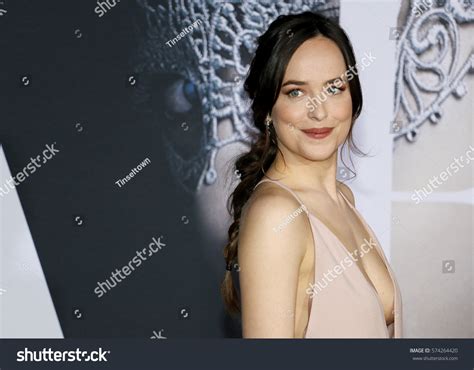 Dakota Johnson Los Angeles Premiere Fifty Stock Photo 574264420 ...