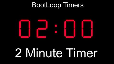 A Two Minute Timer A 2 Minute Timer Countdown Timer Bootloop Timers