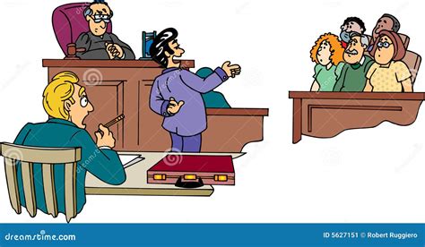 Lawyer In Front Of Jury Stock Vector Illustration Of Attorney 5627151