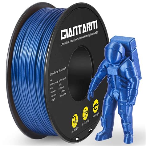 GIANTARM 3D Printer PLA Filament Glitter Blue Filament 1 75mm