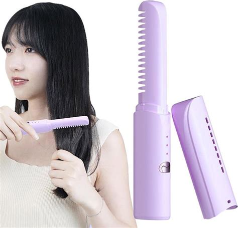 Violet Lisseur Cheveux Sans Fil Mini Lisseur Cheveux Rechargeable