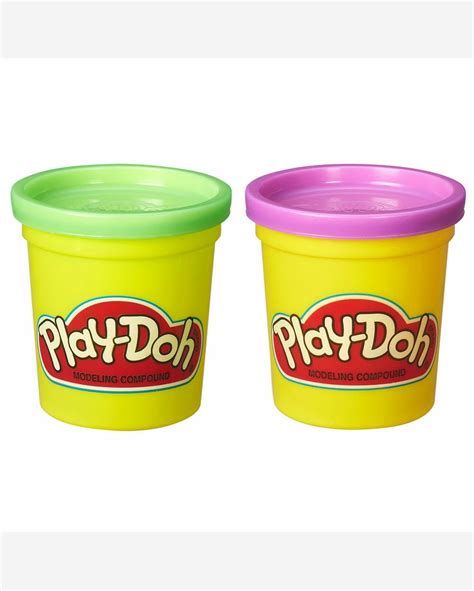 Riachuelo Massinha Play Doh Potes Roxo E Verde Hasbro