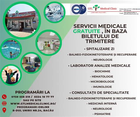 Serviciile Medicale Decontate C A S GTL Medical Clinic