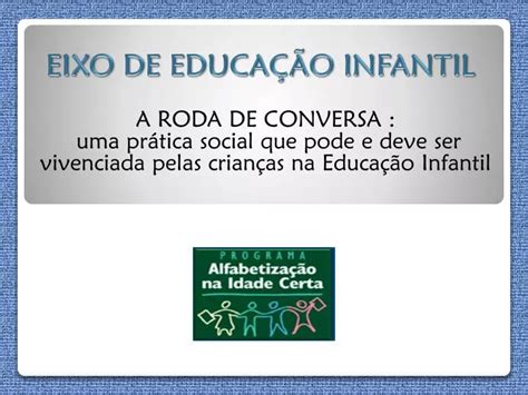 PPT EIXO DE EDUCAÇÃO INFANTIL PowerPoint Presentation free download