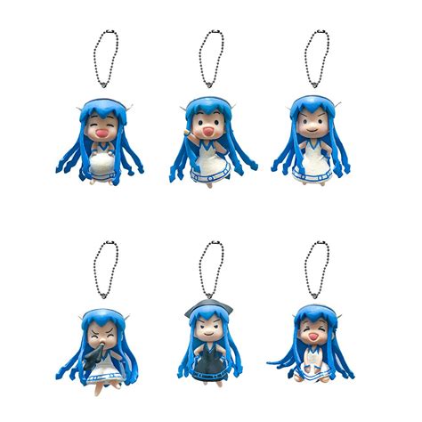 Takara Tomy Squid Girl Shinryaku Ika Musume Mini Figure Keychain