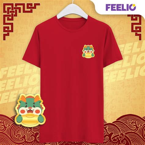 Jual Kaos Imlek Katun Combed S T Shirt Imlek Tahun Naga