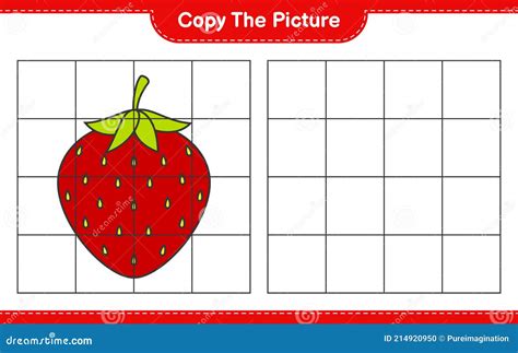 Copy The Picture Copy The Picture Of Strawberry Using Grid Lines