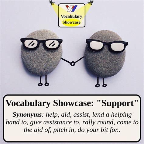 Synonyms For Support Vocabulary Showcase Wright English