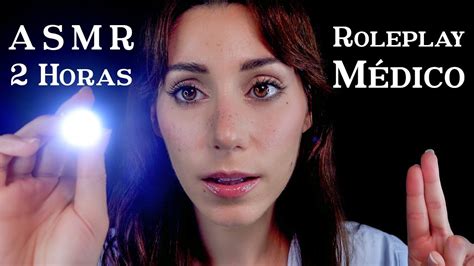 ASMR MÉDICO 2 HORAS NERVIOS CRANEALES Roleplay en Español